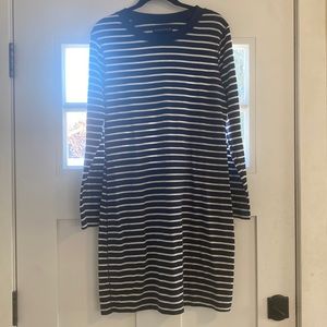 Striped long sleeve dress